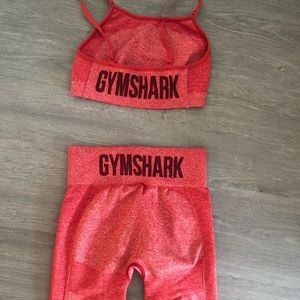 Gymshark SPORTS crop top and flex high waisted cycling shorts